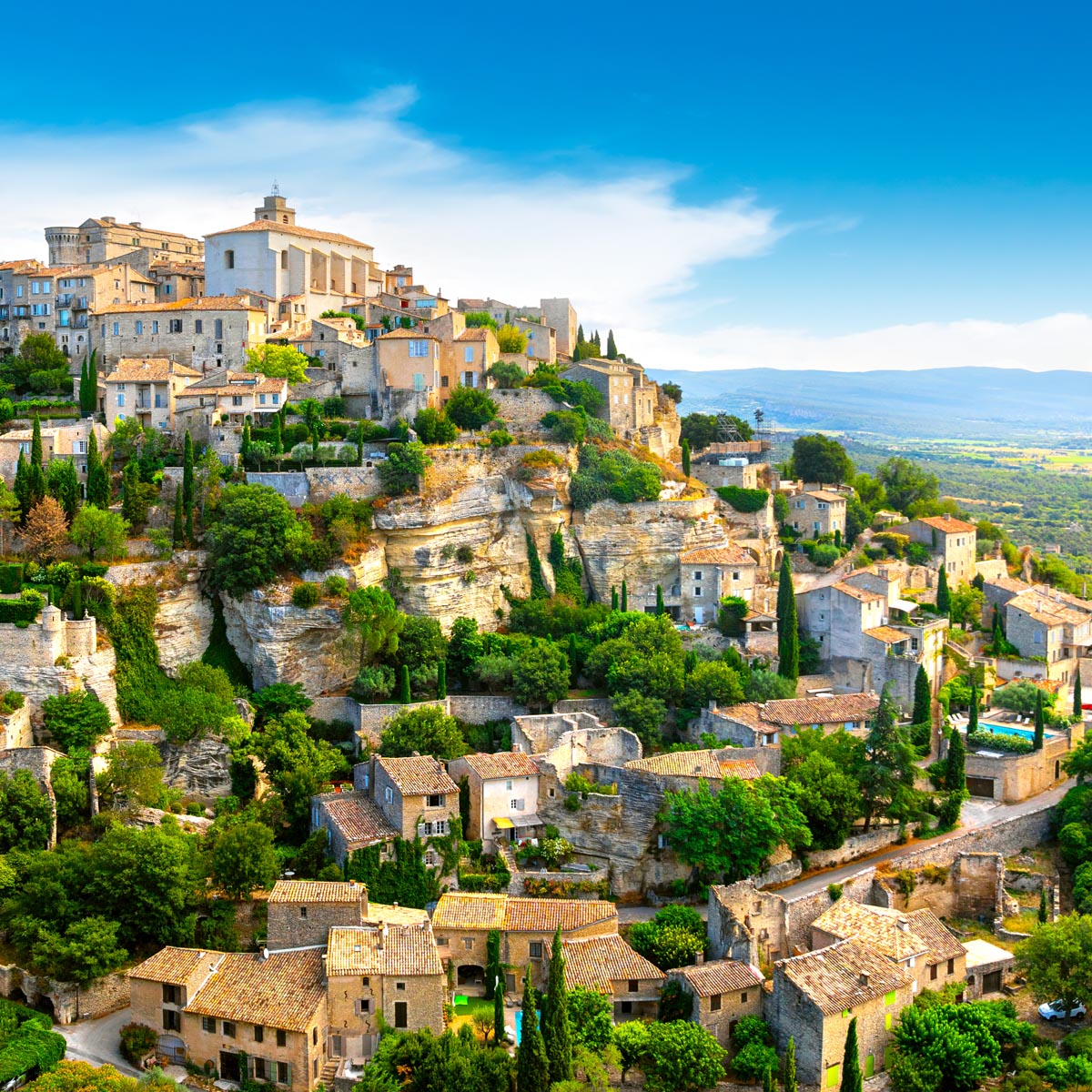 Village de Gordes sur sa colline